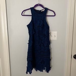 Lovers + Friends Navy Mini Dress